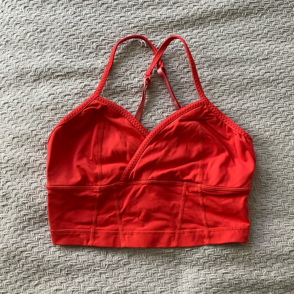 Lululemon Red Sports Bralette No Padding